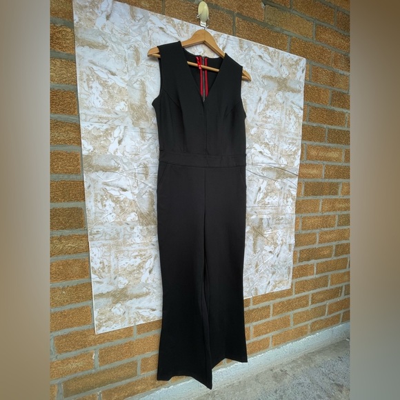 SPANX The Perfect Jumpsuit Sleeveless Back Zip Bootcut Leg Classic Black medium - Picture 6 of 15